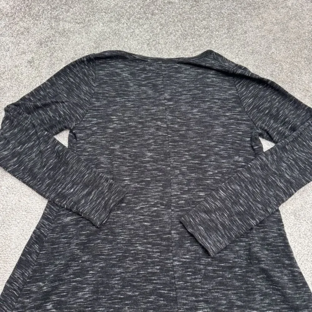 Abercrombie & Fitch Super Soft Swing LS Mini Dress Womens Small Dark Gray V-Neck